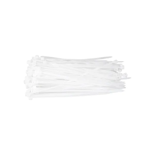Стяжка кабелю 3,6х150мм, 100 шт, біла Patron (PLA-3.6-150-WH)