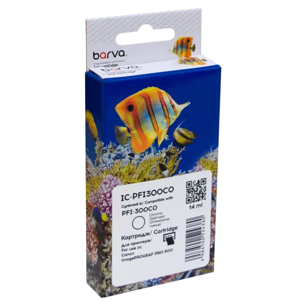 Картридж сумісний Canon PFI-300CO (4201C001) 275 арк, оптимізатор глянцю Barva (IC-PFI300CO)
