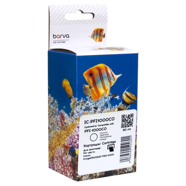 Картридж совместимый Canon PFI-1000CO (0556C001) 80 мл, оптимизатор глянца Barva (IC-PFI1000CO)