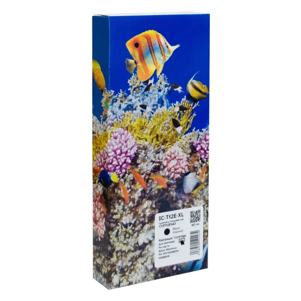 Картридж сумісний Epson T12E XL (C13T12E140) 10K арк, чорний Barva (IC-T12E-XL)