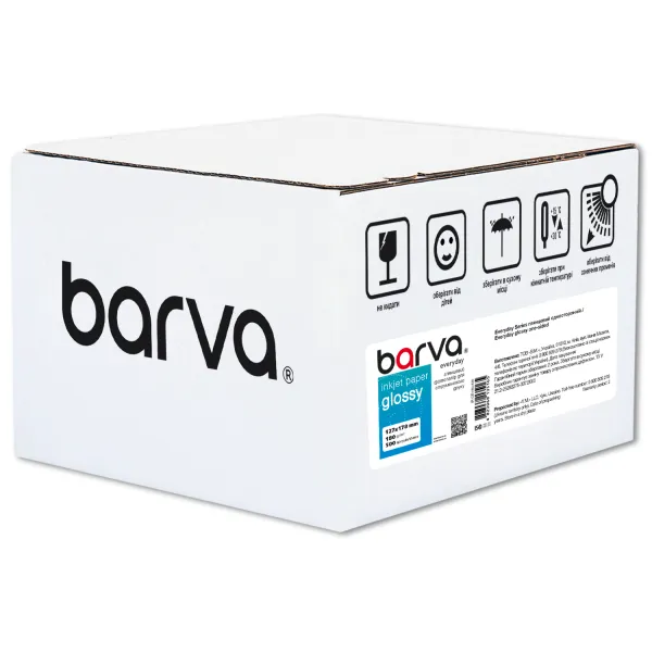 Фотопапір глянцевий 180 г/м2, 13x18 см, 500 арк Everyday Barva (IP-CE180-430)