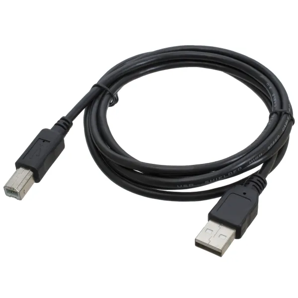 Кабель для принтера USB 2.0 AM/BM 1,8 м, чорний Patron (PN-AMBM-18)