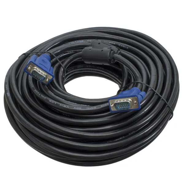 Кабель VGA-VGA 20 м, 2 феррита Patron (PN-VGA-VGA-20М)