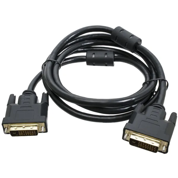 Кабель DVI-DVI (DVI-D 24+1) 1,8 м, з ферритом Patron (PN-DVI-DVI-18F)