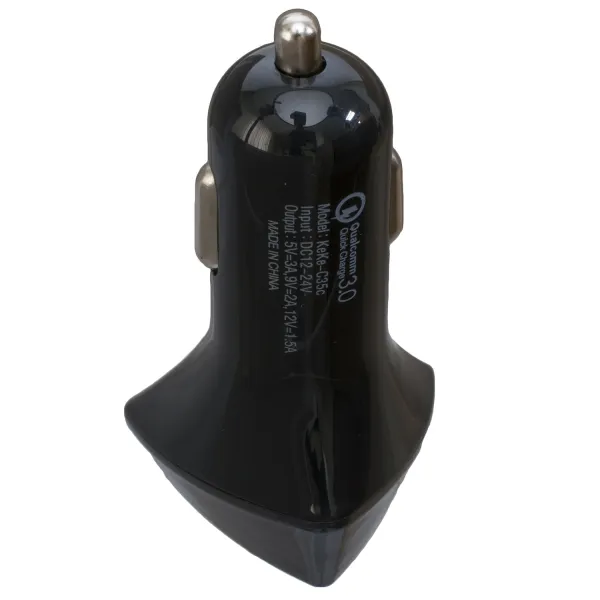 Пристрій зарядний автомобільний Quick charge 3.0 1xUSB 3А, чорний Patron (PN-QC3-CAR-B) - Фото 2