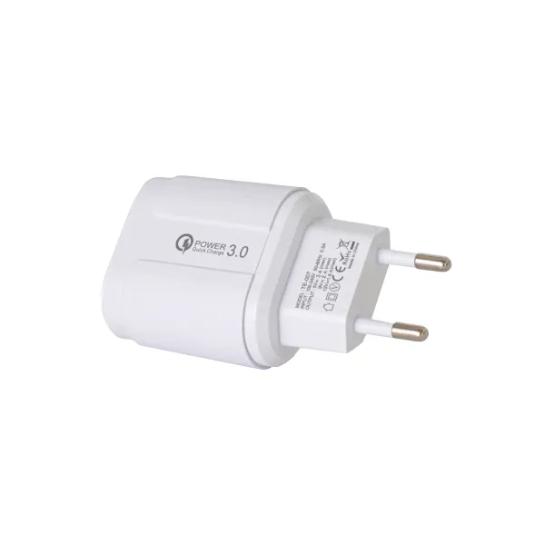 Пристрій зарядний мережевий Quick charge 3.0 1xUSB 2.4 А, білий Patron ( PN-QC3-220V-W)