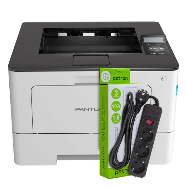 Принтер лазерний BP5100DN A4 Pantum (BP5100DN) + Фільтр мережевий 3 розетки Patron (SP-1033)