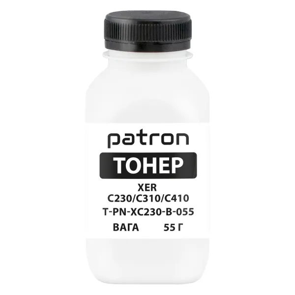 Тонер XER C230/C310/C410 флакон, 55 г, черный Patron (PN-XC230-B-055)