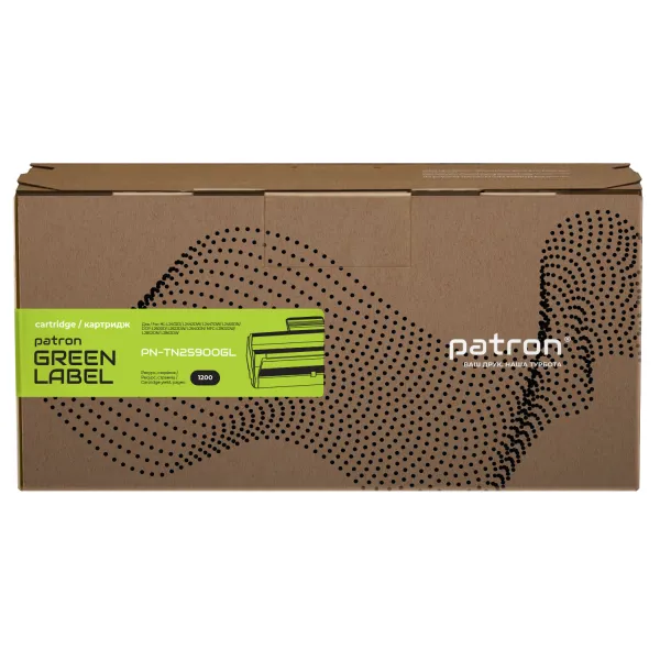 Тонер-картридж сумісний Brother TN-2590 Green Label Patron (PN-TN2590GL)