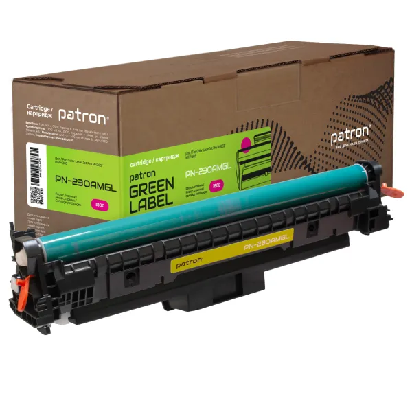 Картридж сумісний HP 230A (W2303A), Green Label, пурпуровий Patron (PN-230AMGL)