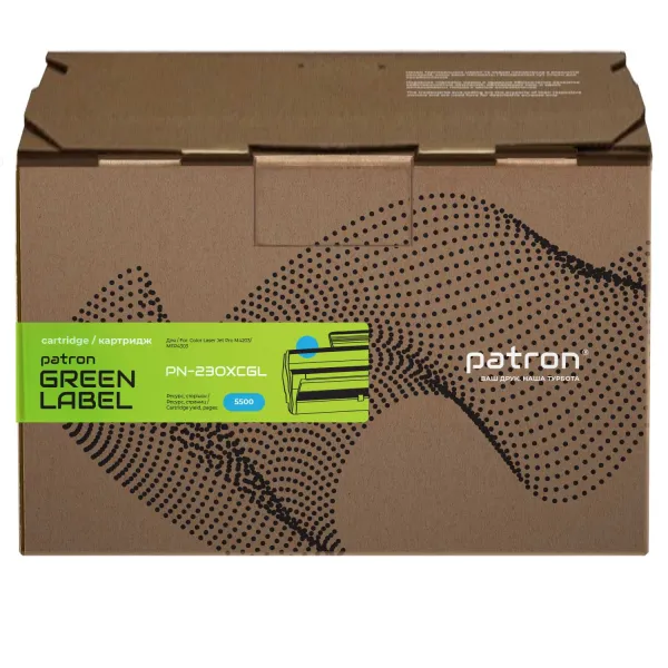 Картридж сумісний HP 230X (W2301X), Green Label, блакитний Patron (PN-230XCGL)