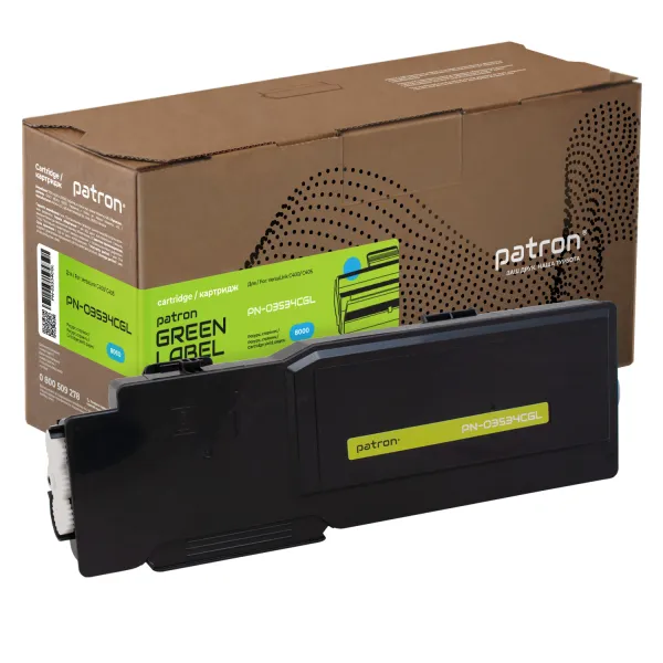 Тонер-картридж сумісний XER 106R03534 Green Label, блакитний Patron (PN-03534CGL)