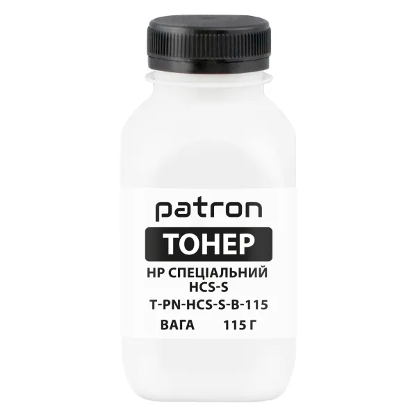 Тонер HP спеціальний HCS-S флакон, 115 г, чорний Patron (PN-HCS-S-B-115)