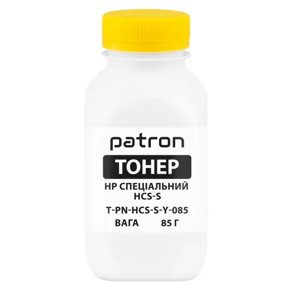 Тонер HP cпеціальний HCS-S флакон, 85 г, жовтий Patron (PN-HCS-S-Y-085)