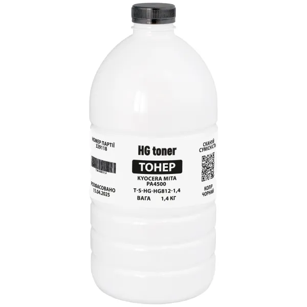 Тонер Kyocera Mita PA4500 флакон, 1,4 кг HG toner (TSM-HG812-1,4)