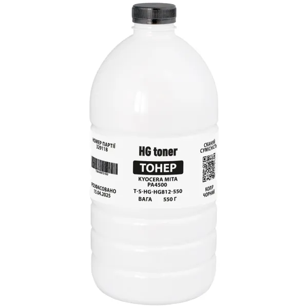 Тонер Kyocera Mita PA4500 флакон, 550 г HG toner (TSM-HG812-550)