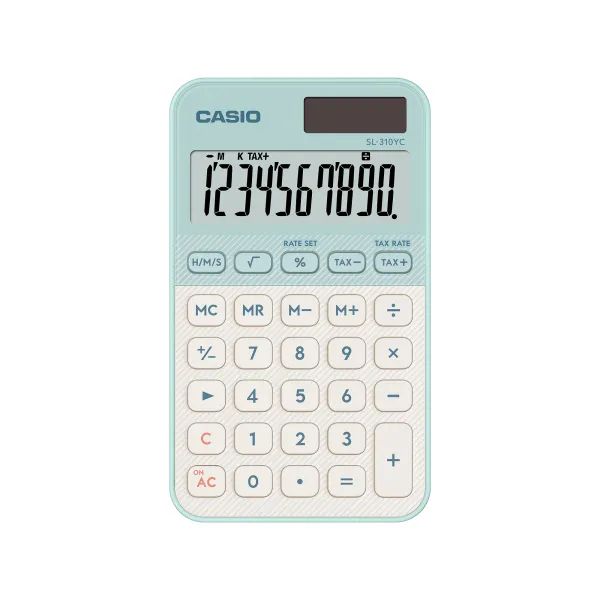 Калькулятор кишеньковий 10 розрядів світло-зелений Casio (SL-310YC-LG-W-EP)