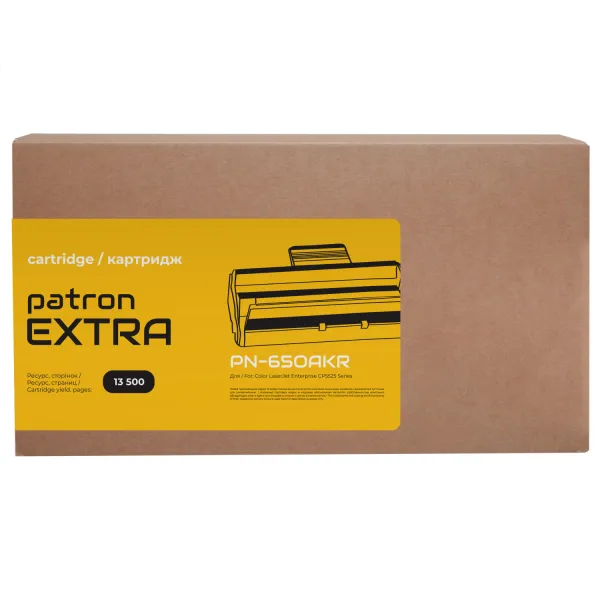 Картридж сумісний HP 650A (CE270A) чорний Extra Patron (PN-650AKR) - Фото 3