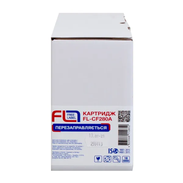 Картридж совместимый HP 80A (CF280A) Free Label (FL-CF280A) - Фото 2
