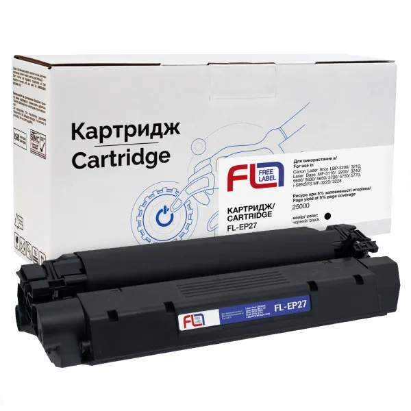 Картридж сумісний Canon EP-27 Free Label (FL-EP27)